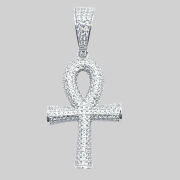 Silver cross pendant - 925 silver -