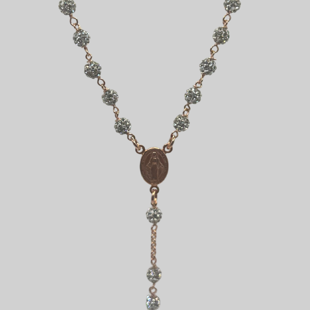 ROSÉ ROZENKRANS CHAIN - 925 ZILVER ICED OUT -