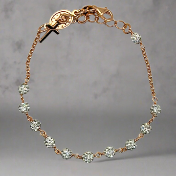 ROSÉ ROZENKRANS armband - 925 ZILVER ICED OUT -