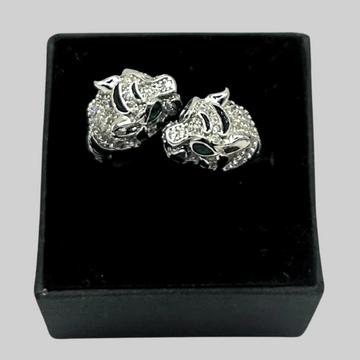 Panter ring iced out - 925 zilver -