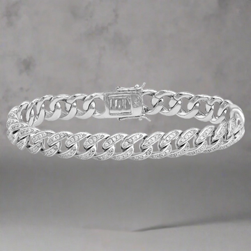 Silver Cuban bracelet - 925 silver -