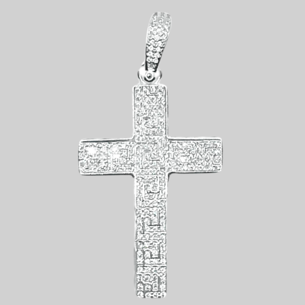 Pendentif croix en argent