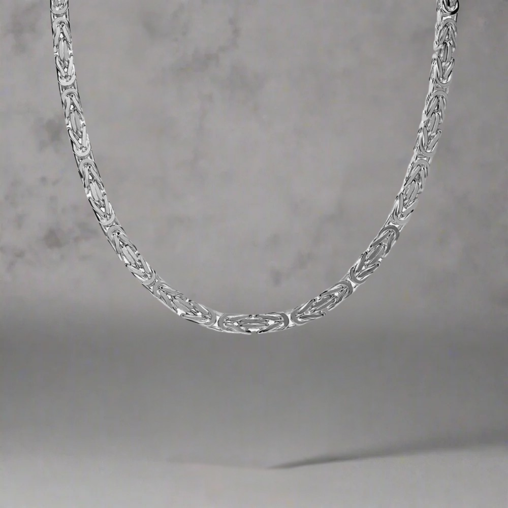 5 MM koningsketting - 925 zilver -
