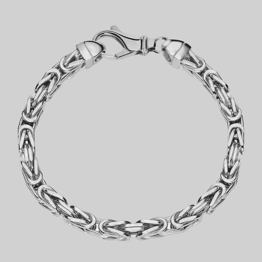 5 MM koningsarmband - 925 zilver -
