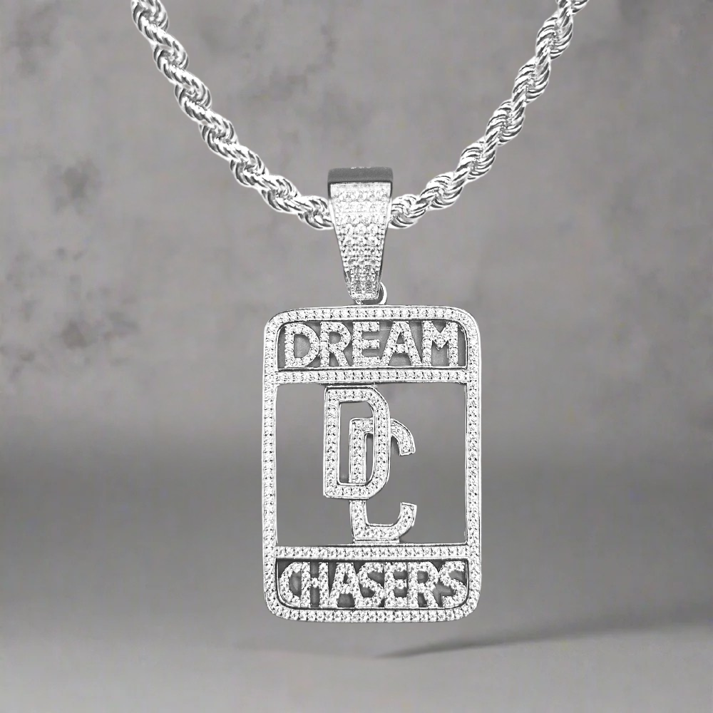 Silver dream chaser necklace