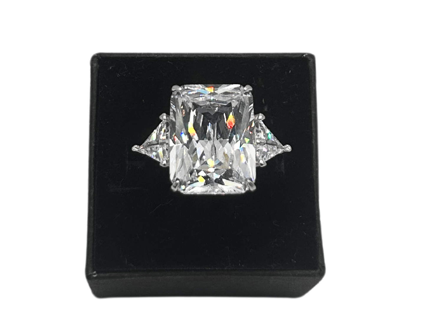 Witte kroon ring zilver - 925 zilver -