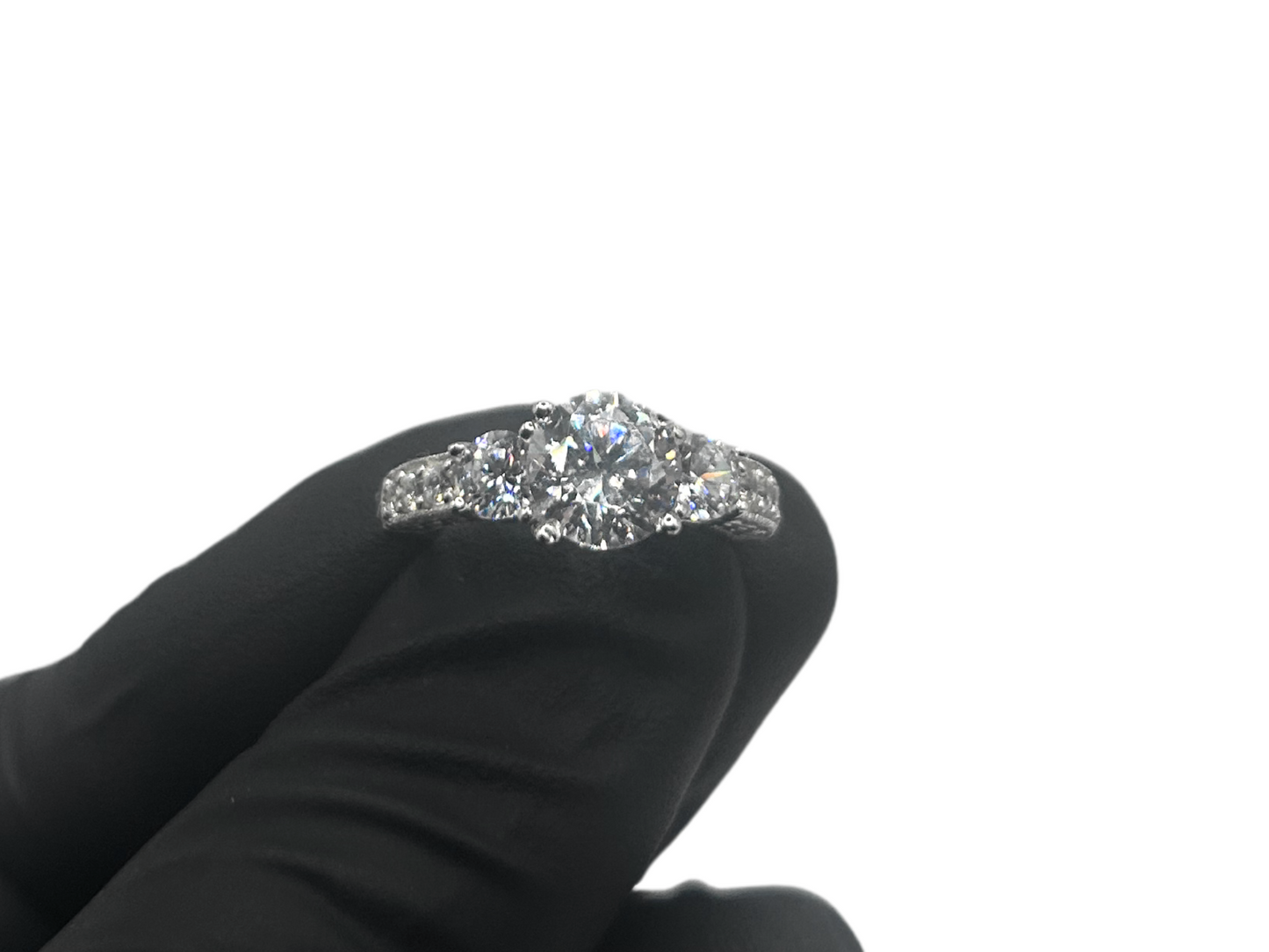 Princessen ring iced out - 925 zilver -