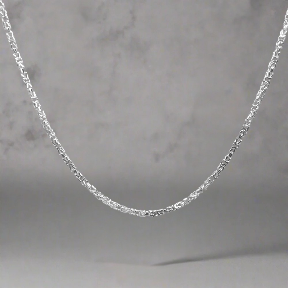 3MM koningsketting - 925 zilver -