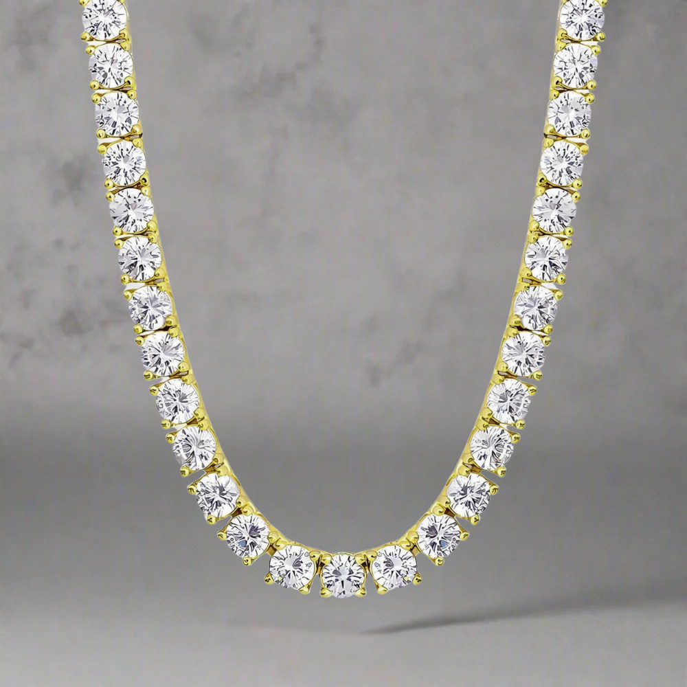 ICED OUT TENNIS CHAIN - 5MM 925 SILVER