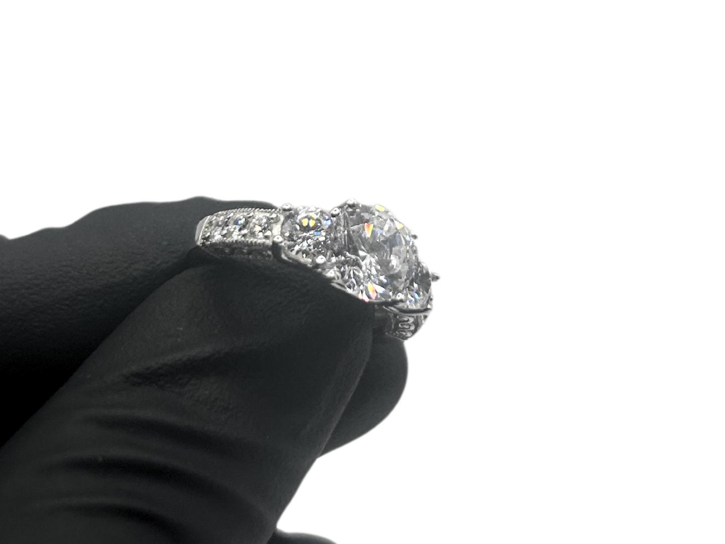 Princessen ring iced out - 925 zilver -