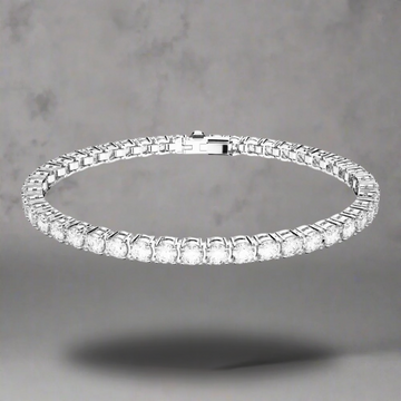 4 MM ZILVEREN TENNIS ARMBAND - 925 ZILVER -