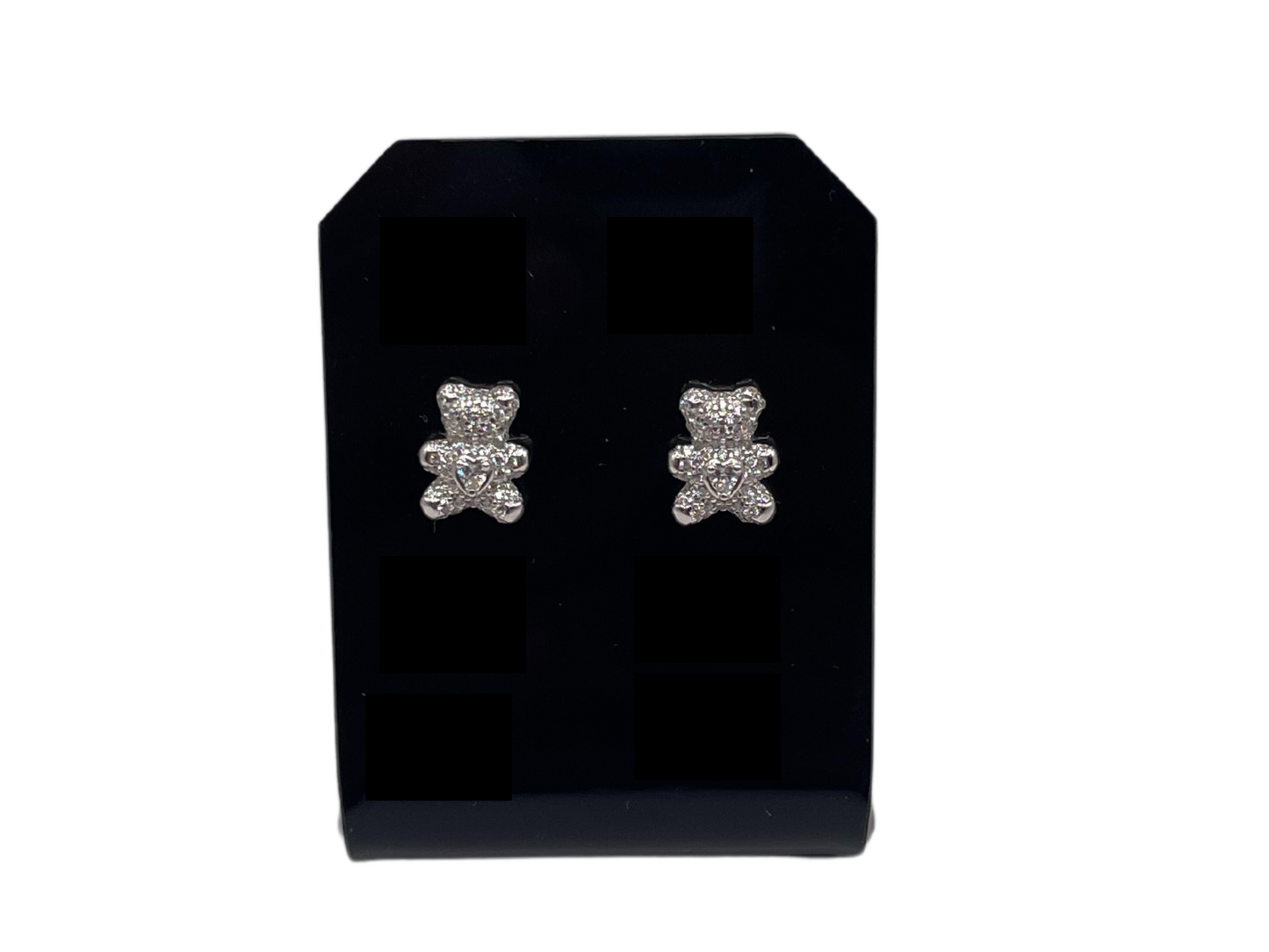 Silver teddy bear set