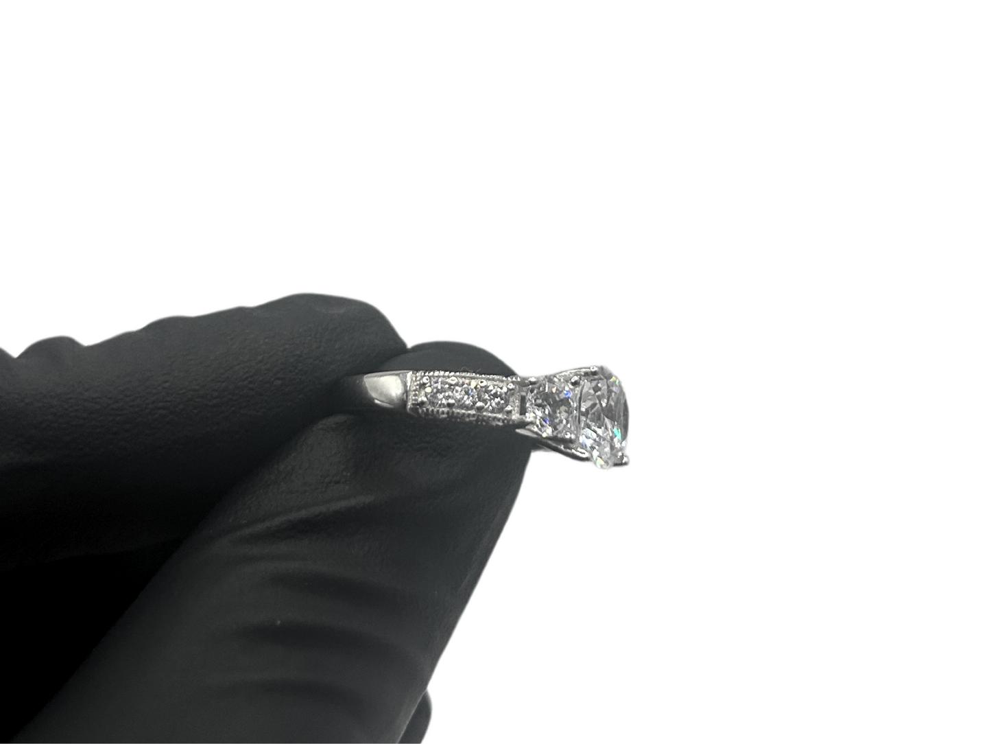 Princessen ring iced out - 925 zilver -
