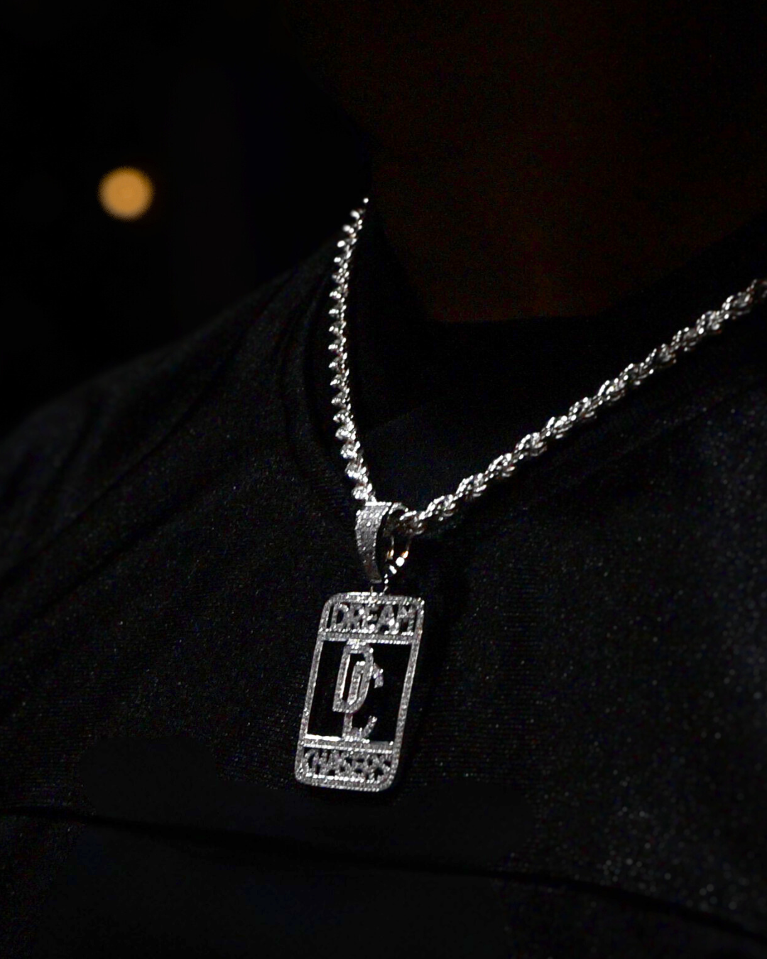 Silver dream chaser necklace
