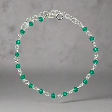 Kralen armband - 925 zilver -