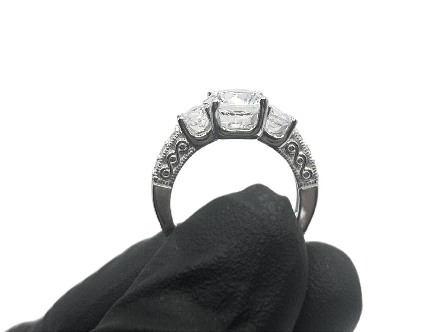 Princessen ring iced out - 925 zilver -