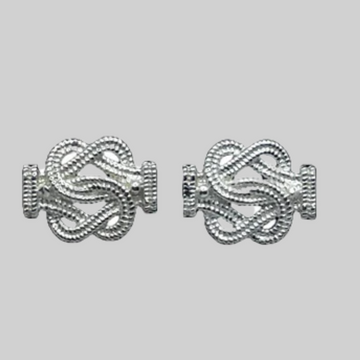 Silver carpet beater earrings - 925 silver -
