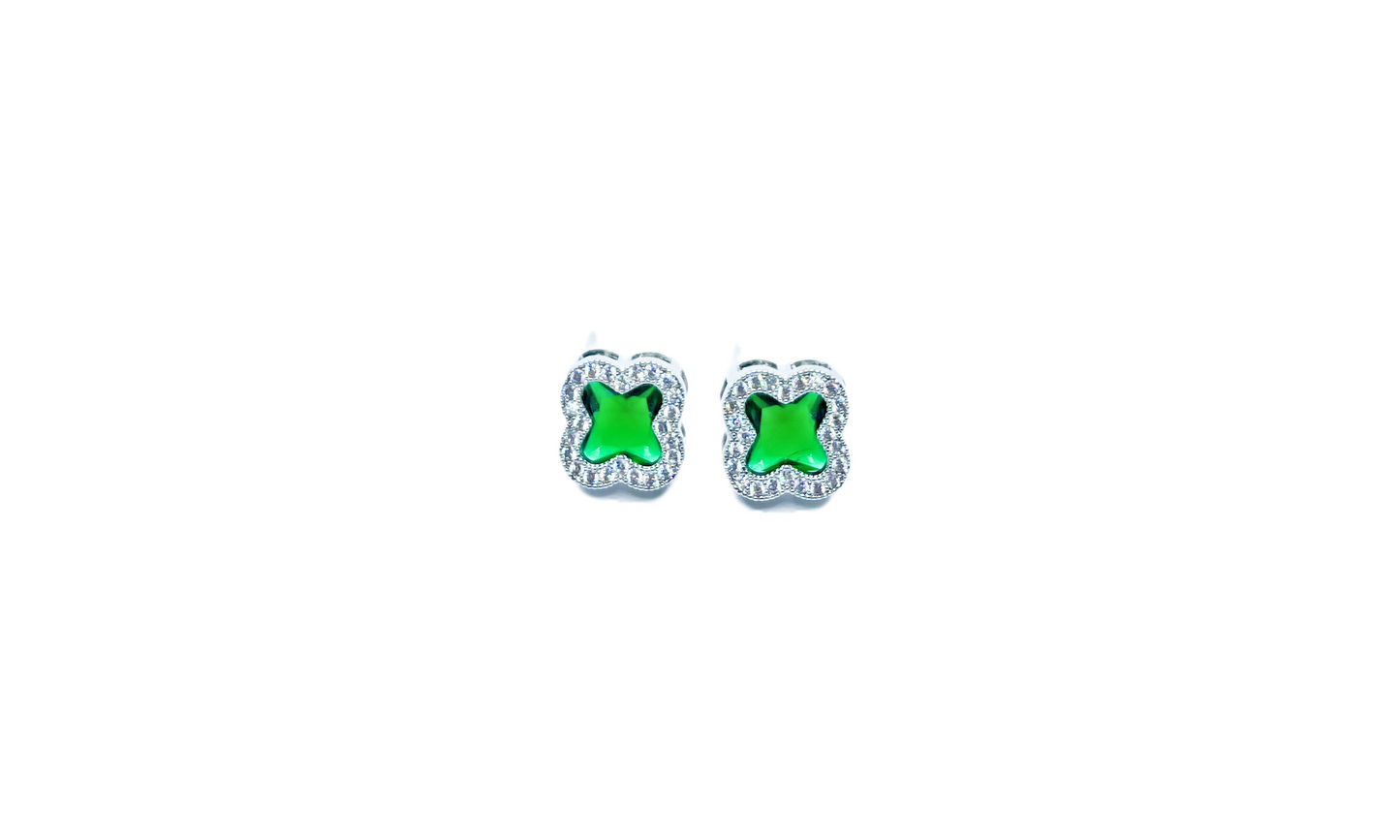 Stainless steel flower earrings