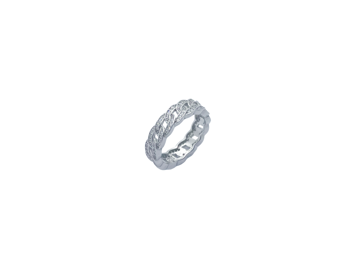 Bague cubaine Zilveren