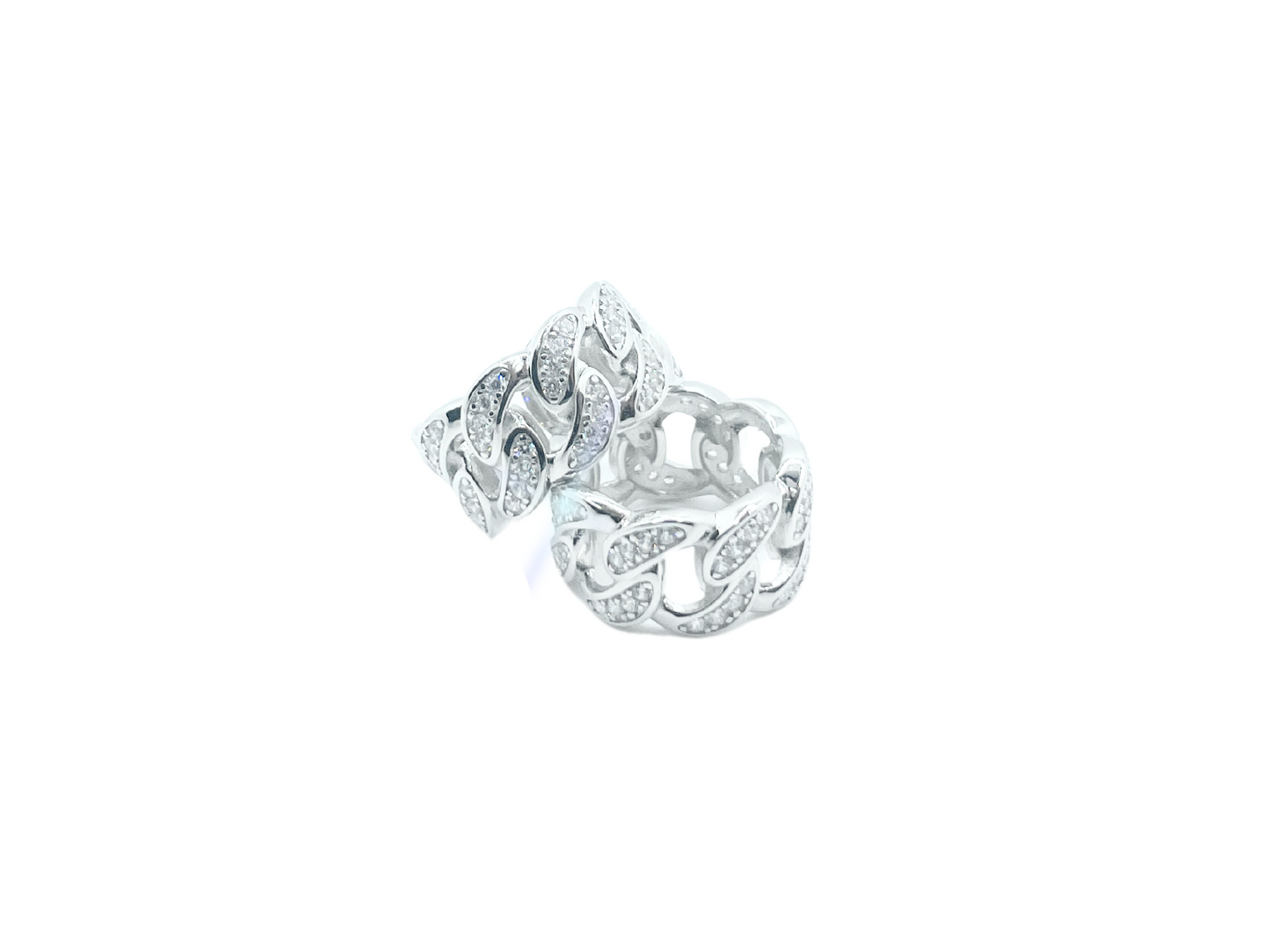 Silver cuban ring