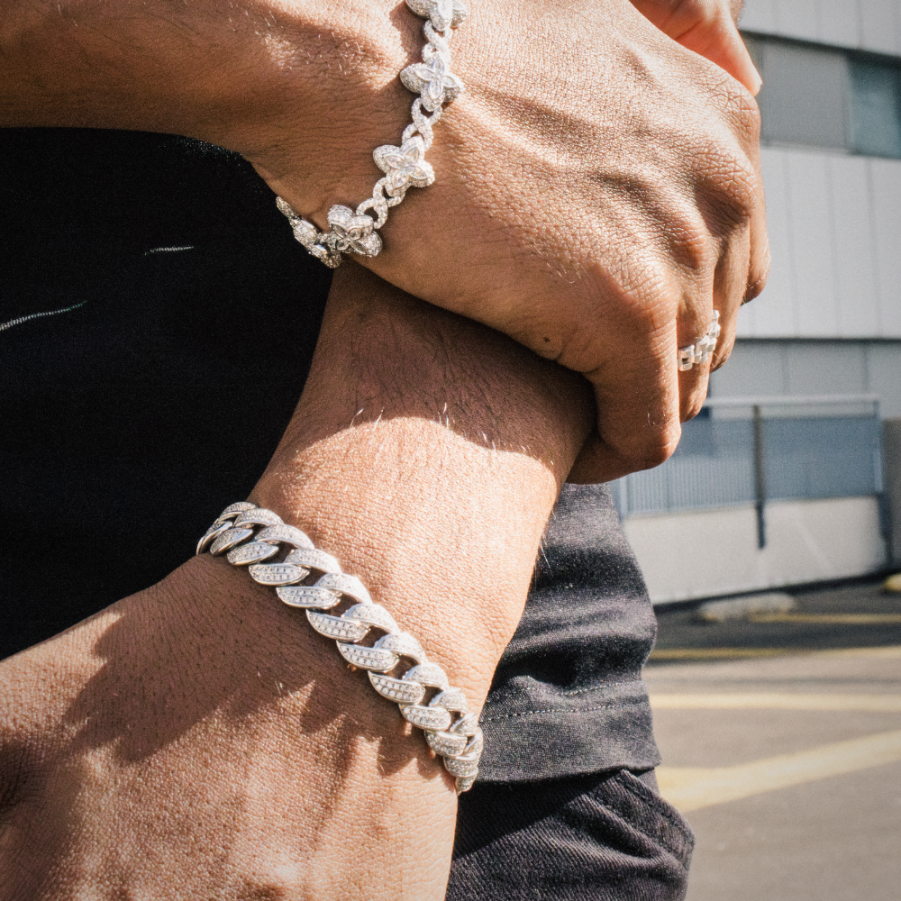 Silver Cuban bracelet - 925 silver -