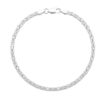 3 MM koningsarmband - 925 zilver -