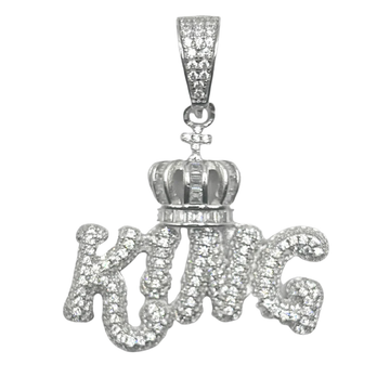 Zilveren king hanger - 925 zilver -