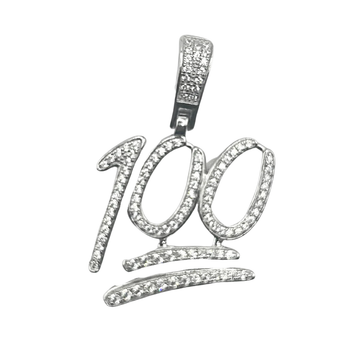 Zilveren 100 hanger - 925 zilver -