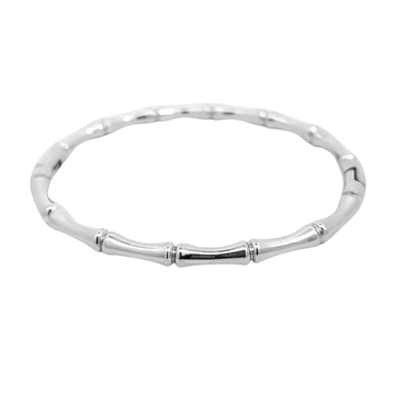 Zilveren bamboo armband - 925 zilver -