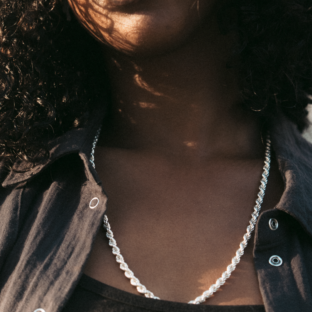 SILVER 5 MM rope chain - 925 silver -