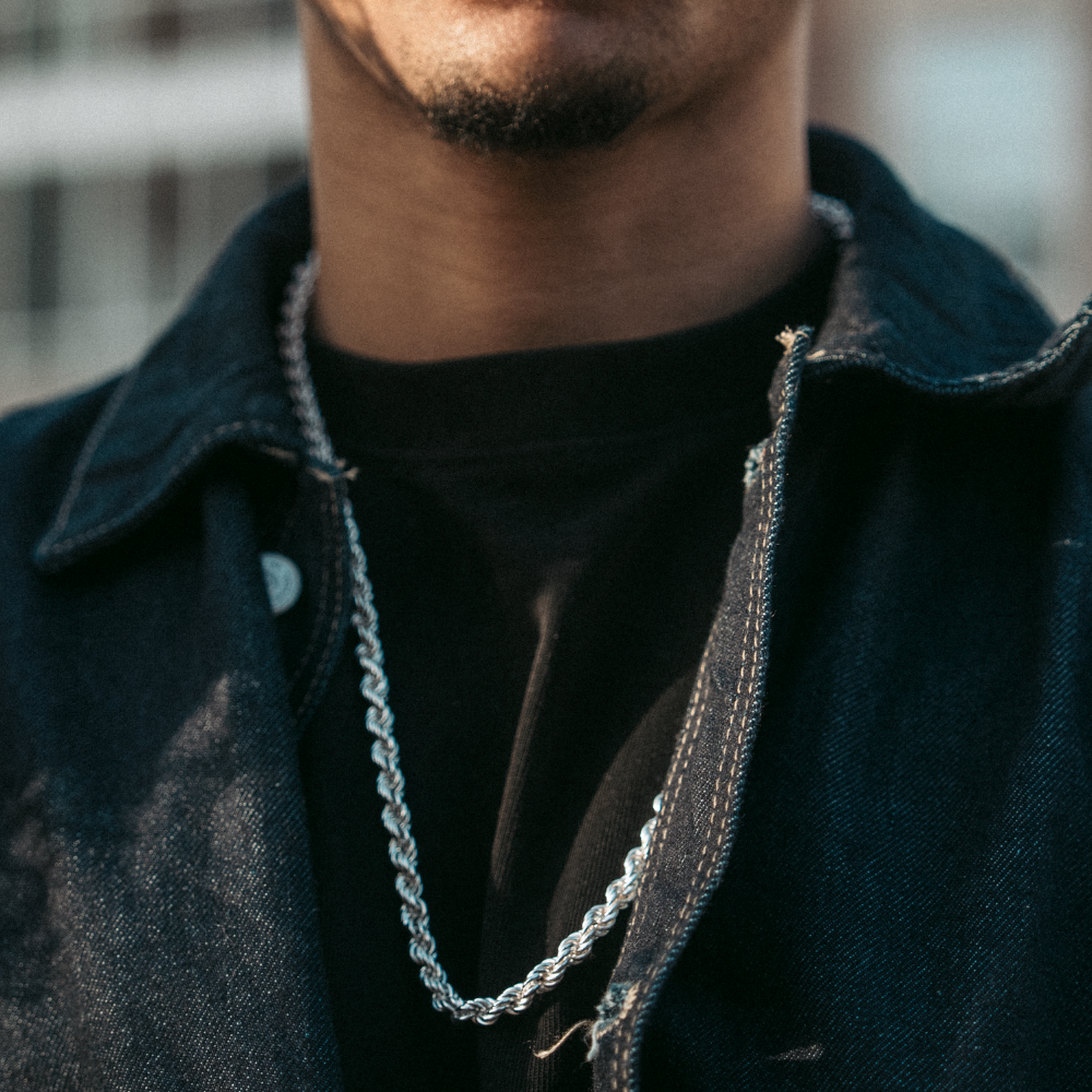 SILVER 5 MM rope chain - 925 silver -