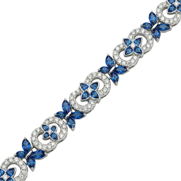 ICED OUT 'VLINDER' ARMBANDEN - 925 ZILVER -