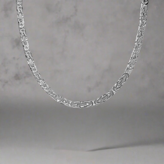 5 MM koningsketting - 925 zilver -