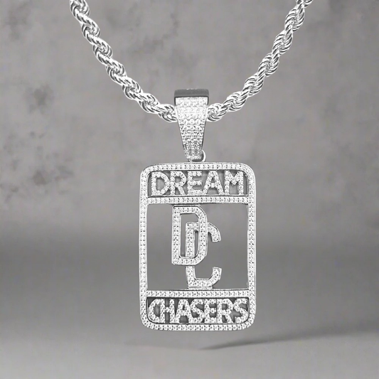 Silver dream chaser necklace