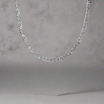4 MM koningsketting - 925 zilver -