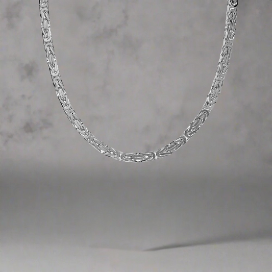 4 MM koningsketting - 925 zilver -