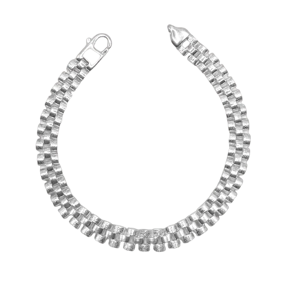 Zilveren schakel armbanden - 925 zilver -