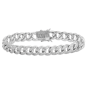 Zilveren cuban armband - 925 zilver -