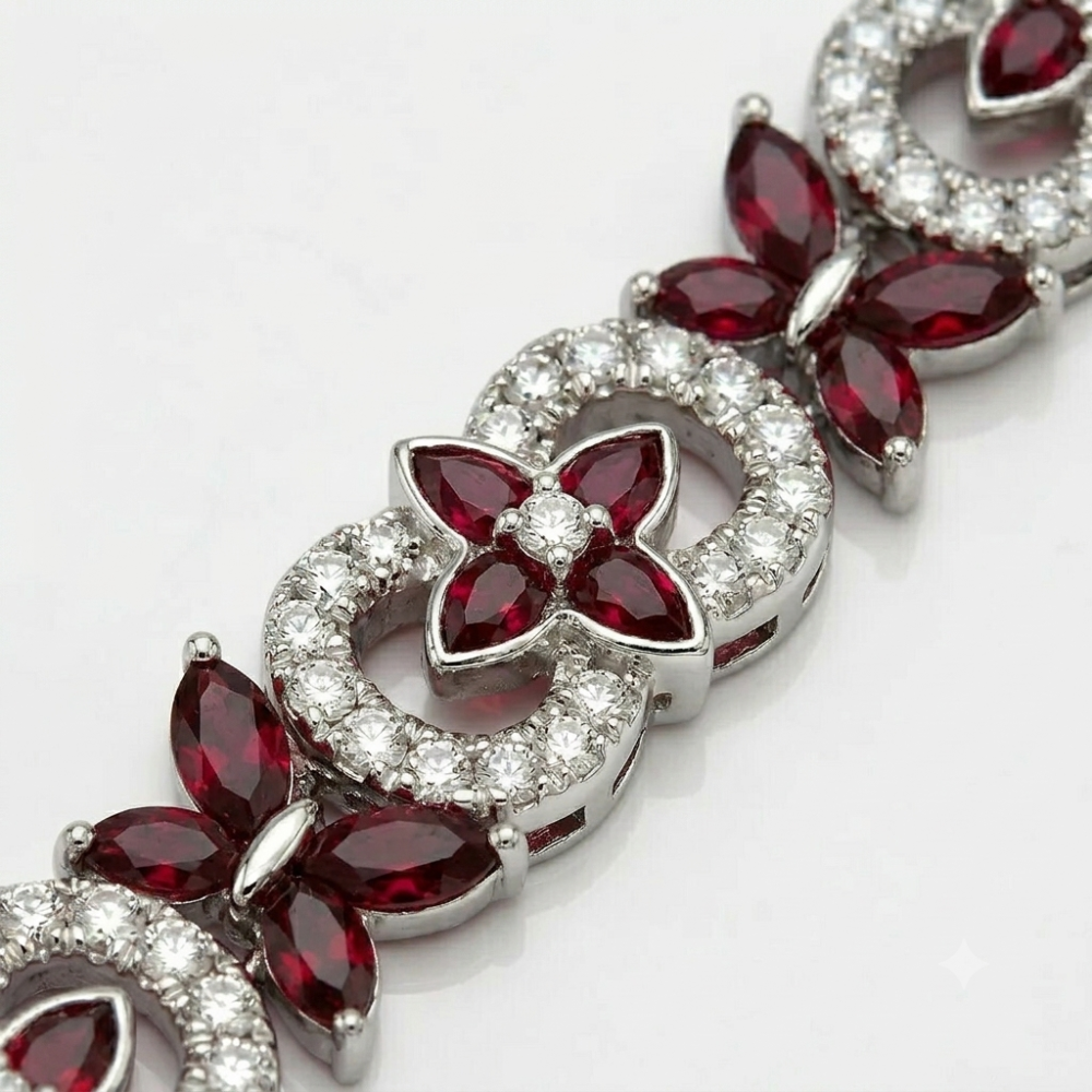 ICED OUT 'VLINDER' ARMBANDEN - 925 ZILVER -