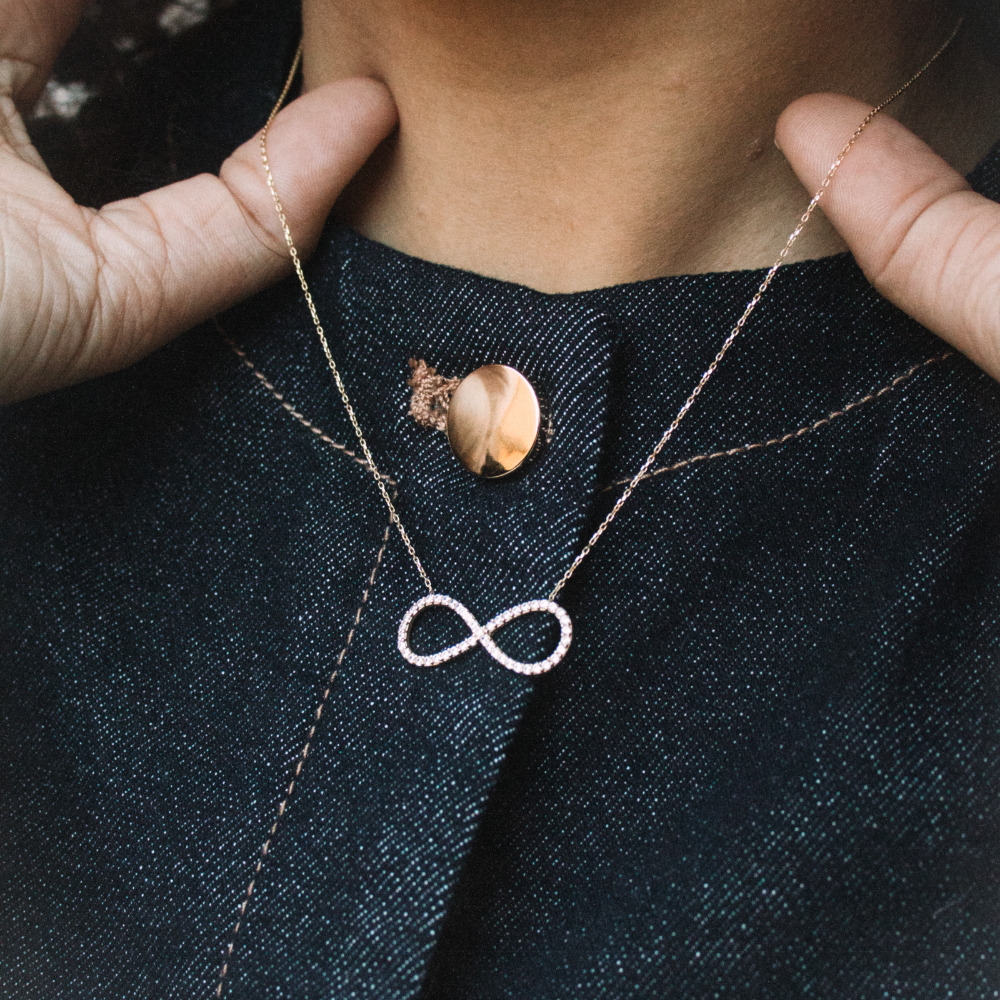 14 KARAAT 'INFINITE' KETTING - 14 KARAAT GOUD -