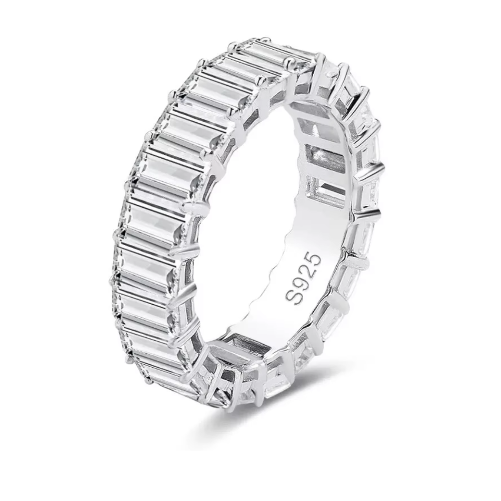 ZILVEREN 'ETERNITY' RING - 925 ZILVER -