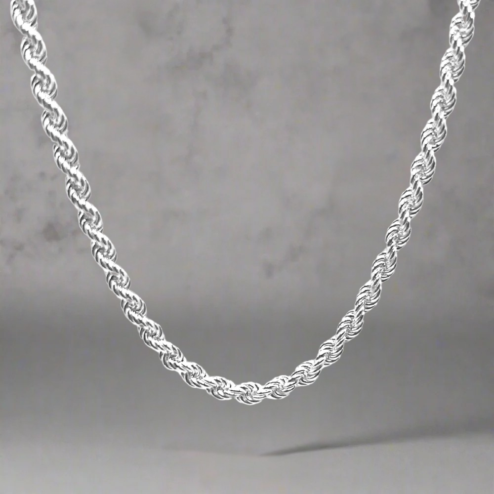 Silver 4MM rope chain