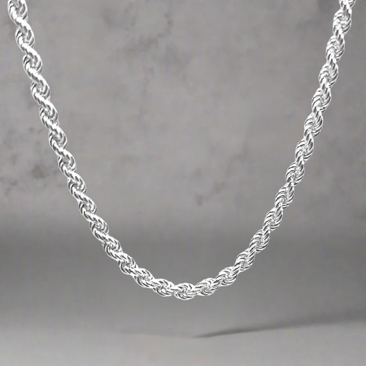 Silver 4MM rope chain