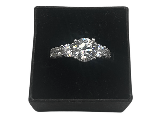 Princessen ring iced out - 925 zilver -