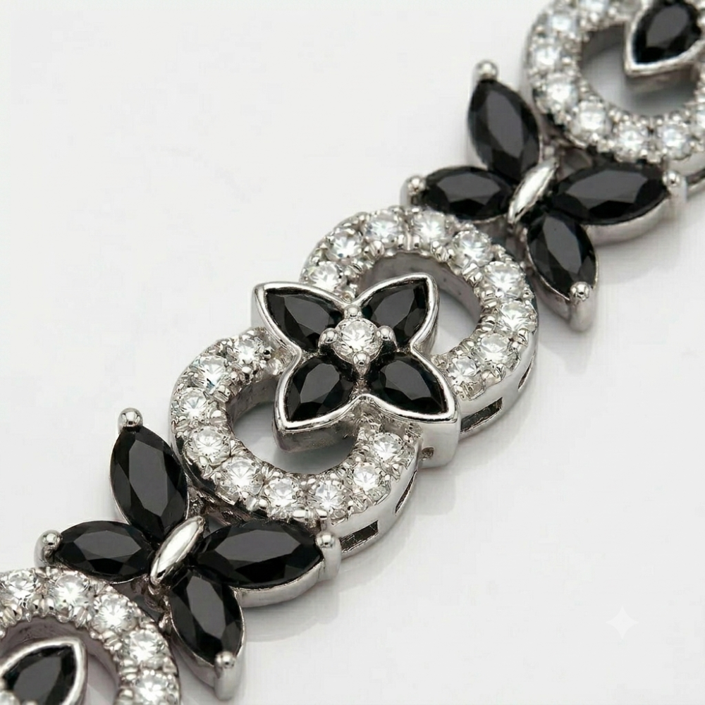 ICED OUT 'VLINDER' ARMBANDEN - 925 ZILVER -