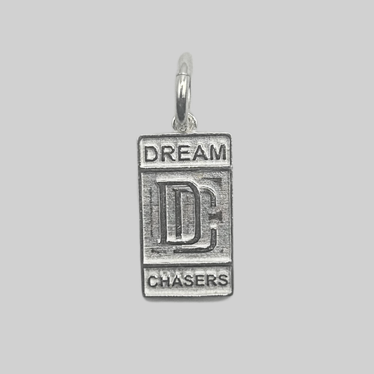 Silver plate small dream chaser pendant