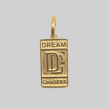 Zilveren goldpated kleine dream chaser hanger - 925 zilver -