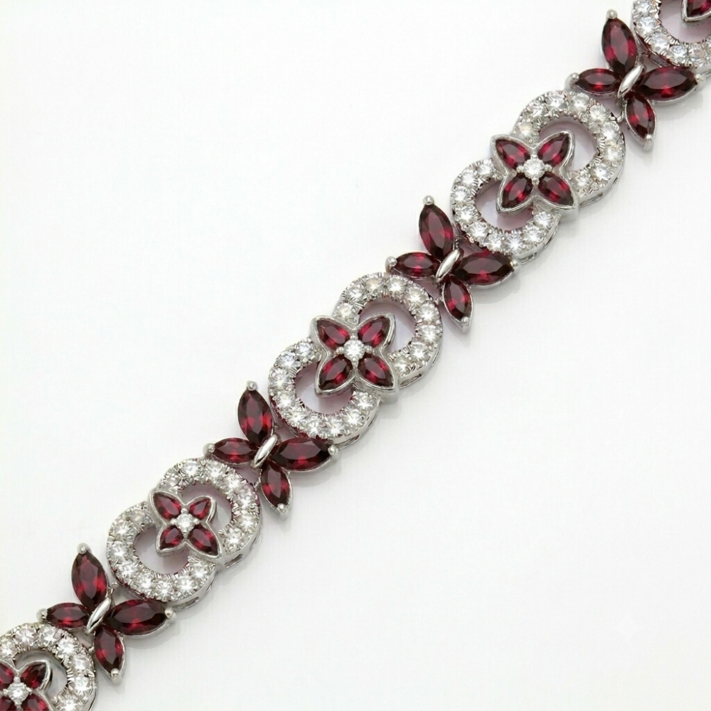 ICED OUT 'VLINDER' ARMBANDEN - 925 ZILVER -