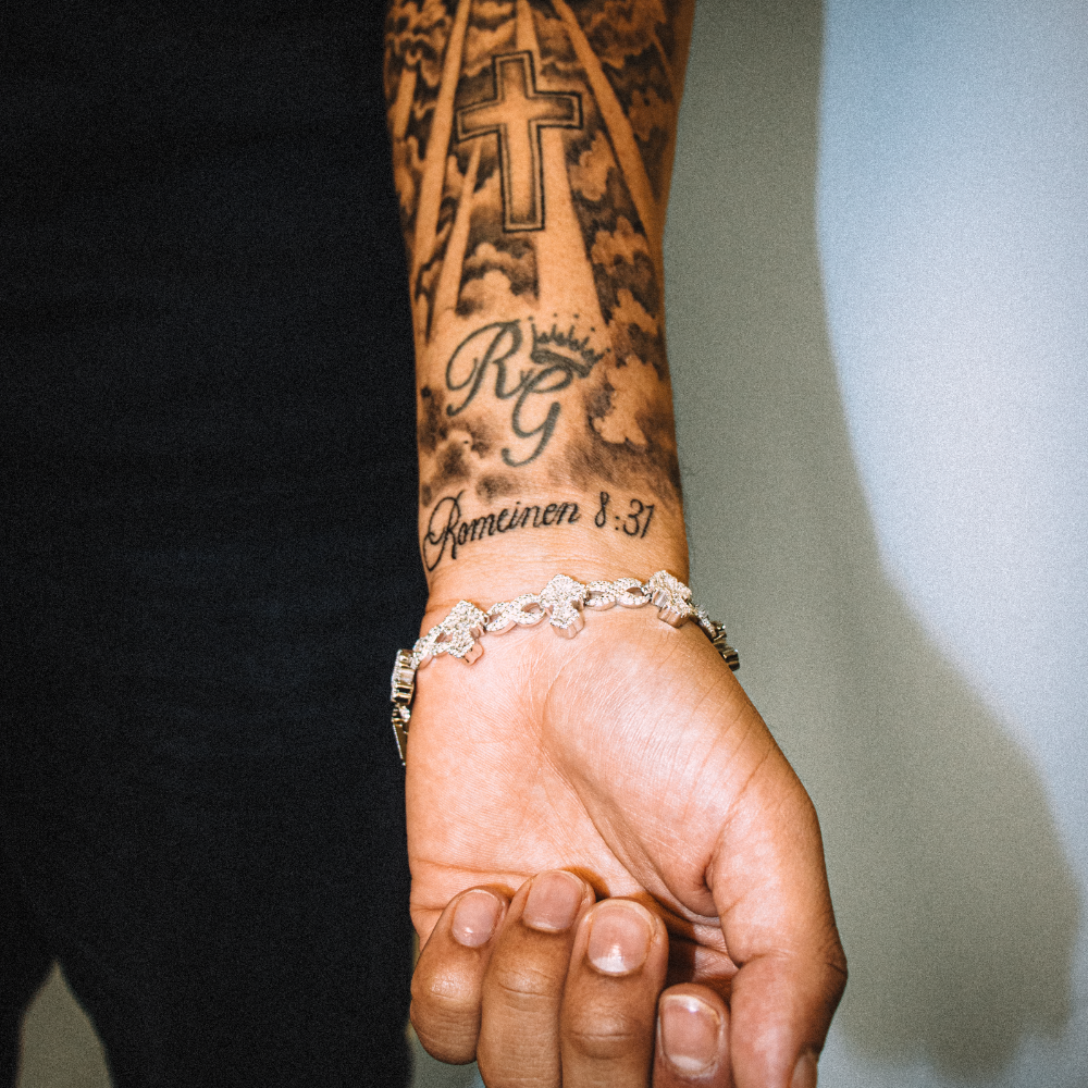 ICED OUT 'KRUIZEN' ARMBAND - 925 ZILVER -