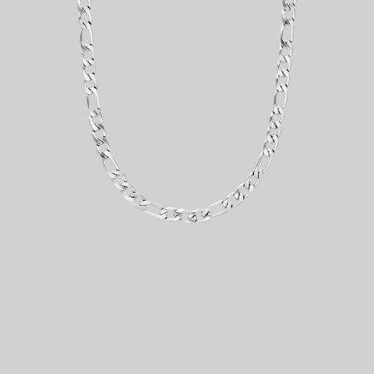 5 MM figaro ketting - 925 zilver -